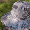 thumbnail image 4 of SunBreeze Wide Brim Solar Fan Hat, UPF 50+ Sun Protection Fishing Hat with Dual Cooling Fans, Adjustable Outdoor Hat for Men & Women, Ink Gray, 4 of 9