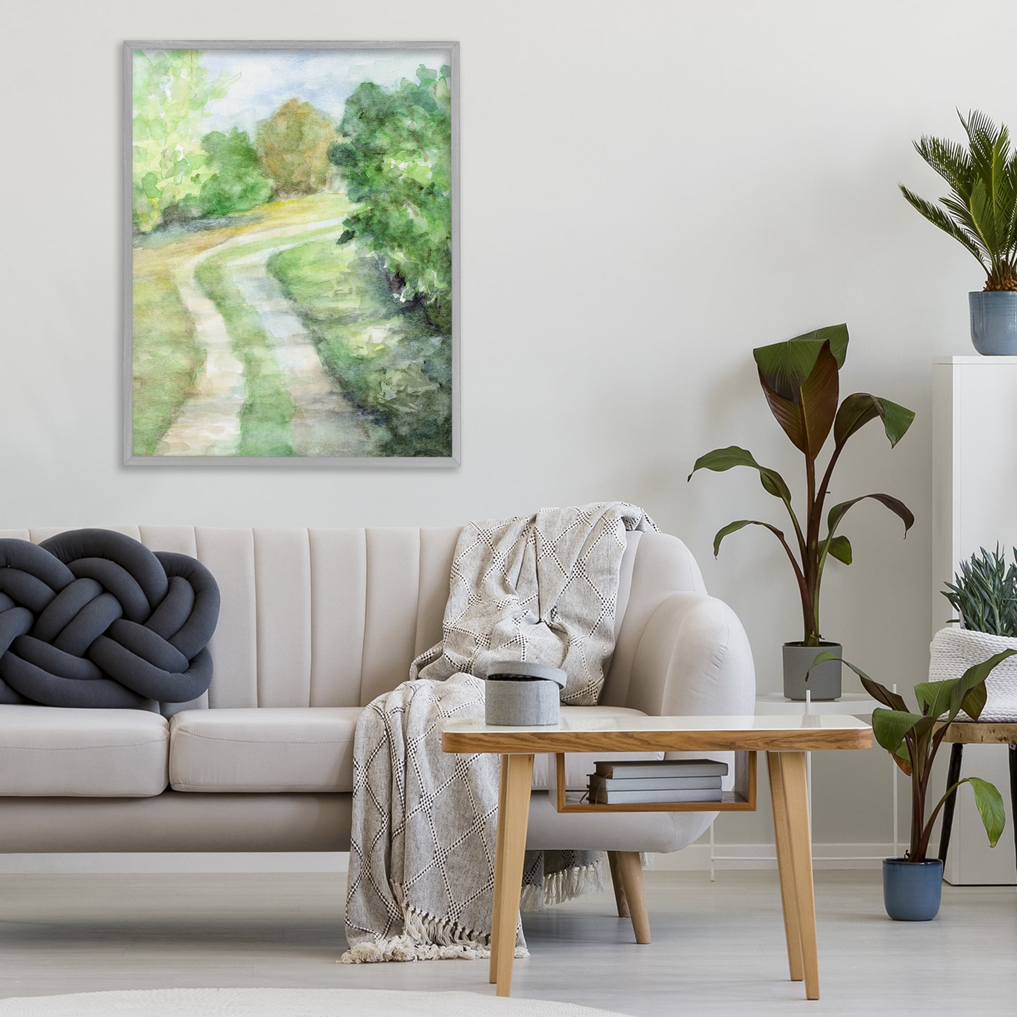 Stupell Industries Around The Bend Gray Framed Giclee Art, design by Lanie Loreth