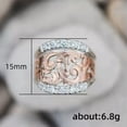 thumbnail image 2 of K-KED 925 Silver Filled Cubic Zircon Ring Women Delicate Jewelry Wedding Gift Sz 6-10-9, 2 of 5