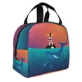 thumbnail image 2 of Easygdp Lighthouse and Whale Bolsa Térmica Premium - Tela Oxford Impermeable, Gran Capacidad, Bolsillo Frontal, Unisex para Trabajo, Escuela, Actividades al Aire Libre y Picnics, 2 of 8