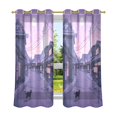 thumbnail image 6 of Yayeee Window Curtains Light Filtering 63"x42" Grommet Panel Pair Home Living Room Decor, Black Cat Walking, 6 of 7
