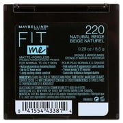 Maybelline Fit Me Matte Poreless Pressed Face Powder Makeup, Natural Beige, 0.29 oz
