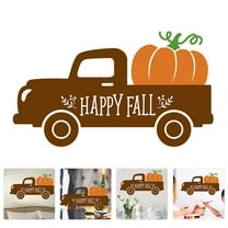 GOOHOCHY 2Pcs Thanksgiving Theme Sticker Home Decoration Fall Removable Decals Glass and Wall
