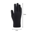 thumbnail image 3 of Guantes cálidos de invierno Pantalla táctil Grueso completo Elástico Texting Guantes para ciclismo Negro Hugo Guantes de invierno, 3 of 5