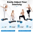 thumbnail image 4 of Gymax 3-in-1 Aerobic Step Platform SetAdjustable Workout Stepper Surface for HomeGym, 4 of 9