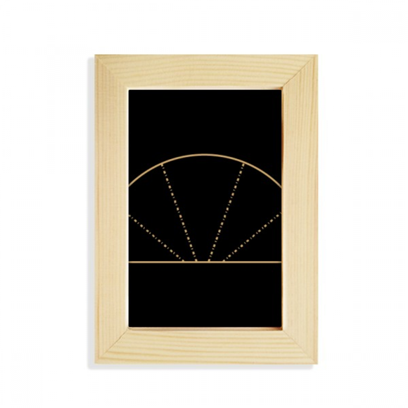 Sector Totem Geometry Symbol Desktop Display Photo Frame Picture Art Painting 5x7 inch