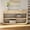 Natural, variant on Euroco 55 Inch Curved Console Table with 3 Soft-Close Drawers, 3-Tier Entryway Table with 2 Storage Open Shelves,Wood Narrow Long Sofa Table for Living Room, Hallway, Foyer,Blue