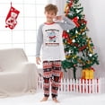 thumbnail image 5 of Gray and Red Hippo-Themed Matching Pajamas, Family Christmas Sleepwear for Everyone, Cotton Blend, 5 of 7