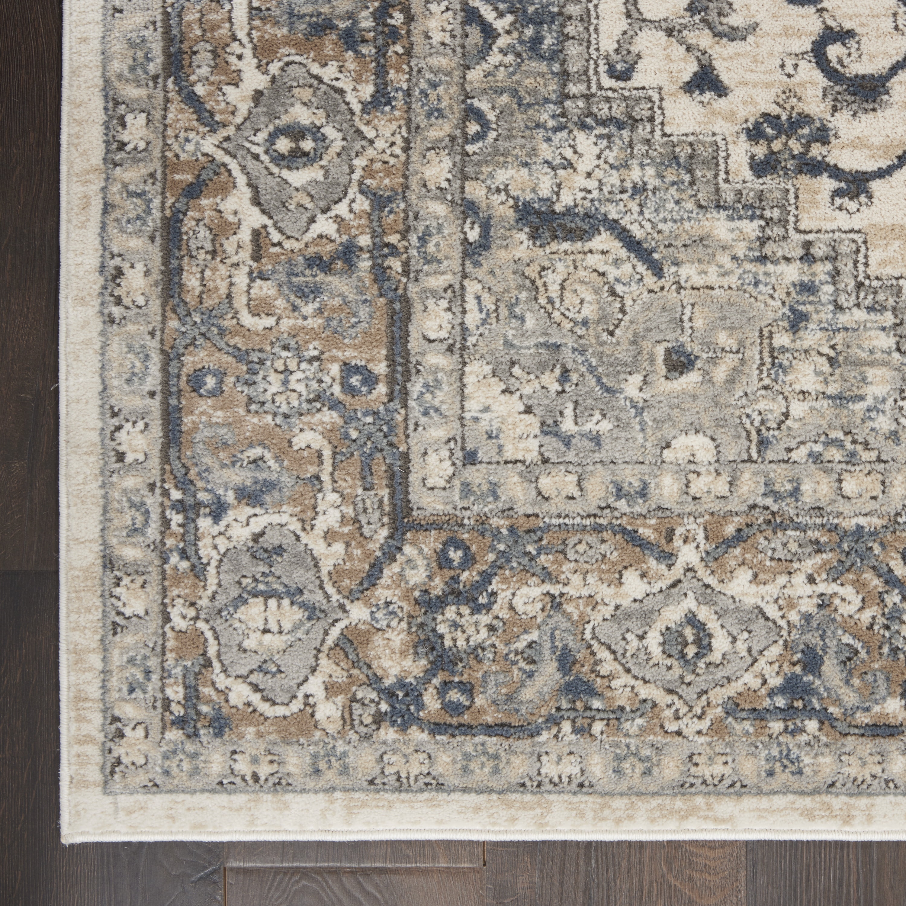 Nourison Concerto Persian Ivory Grey 12' x 15' Area Rug (12x15)