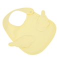thumbnail image 3 of Babero infantil impermeable bordado de algodón puro, 2 uds., toalla de Saliva para bebé con alas de Ángel de dibujos animados, color amarillo, 3 of 5