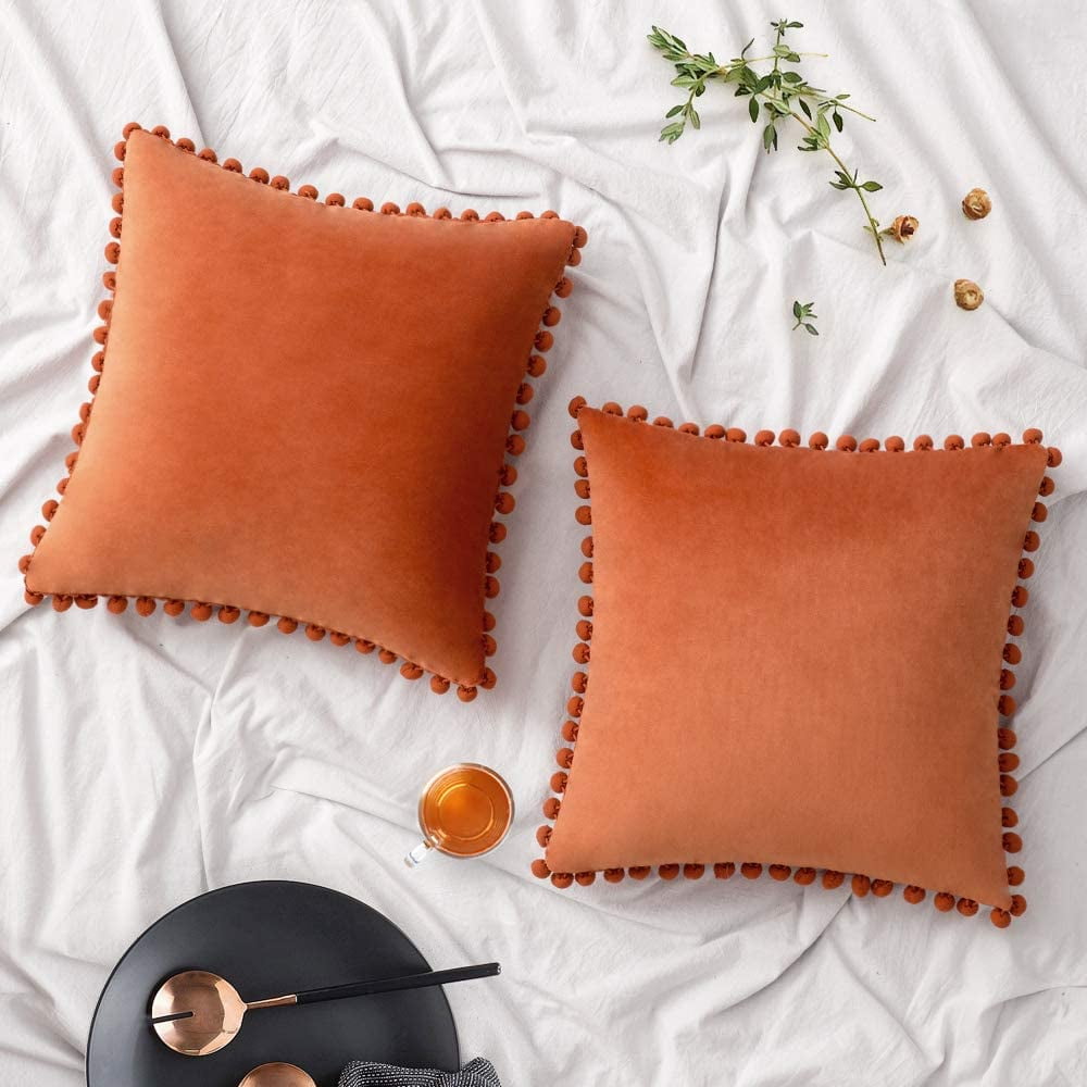 Square Warm Velvet Cushion Pillow Cover Home Decorative Sofa Throw Pillowcase