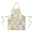 thumbnail image 2 of Pioneer Flower Floral Print Pattern Apron for Women and Men, Cotton Linen Waterproof with Pockets, Adjustable, 33x27 Inch for Kitchen, Gardening, BBQ, Salon, 2 of 6