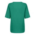 thumbnail image 5 of Chandail à Manches Courtes pour Femmes, Chemise Ample à Fleurs, Blouse Imprimée, Tee-Shirt Extensible, Col Roulé, Manches Longues, 5 of 5