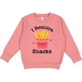 thumbnail image 2 of Inktastic Funny I Require Snacks French Fries Toddler Sweatshirt, 2 of 4