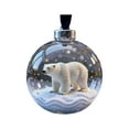 thumbnail image 2 of 2026 Wildlife Wonders Collection Crystal Glass Ornament, Vivid 3D Animal Christmas Decoration, Clear Plastic Xmas Balls, Luxury Winter Tree Decor Sparkling Star Accents,Holiday Ornaments (Polar Bear), 2 of 6
