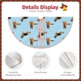 thumbnail image 4 of Kdxio German Shepherd Dog Print Christmas Tree Skirt Christmas Xmas Tree Skirts Mat for New Year Holiday Christmas Party Decorations-30", 4 of 7