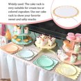 thumbnail image 3 of Cateissary Soporte para pasteles, postres, magdalenas, dulces, decoración para fiestas, bandeja para platos Kits de decoración para fiestas Blanco, 3 of 6