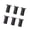 Black, variant on NEXAVKPR 6pack Modern Aluminum Bed Frame Risers Heavy Duty Adjustable Furniture Leg
