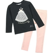 Le Chic Baby Girl's T-shirt and Ponti Pants Set, Sizes 12-24M - 12M/80