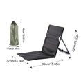 thumbnail image 3 of Dusknt Under $5 Portable Folding Camping Chairs, Folding Beach Chair Outdoor Camping Chair Portable Foldable Camping Chair with Storage Bag Lightweight Beach Floor Chair Beach Chair, 3 of 9