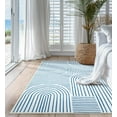 thumbnail image 4 of Moynesa 4'x6' Abstract Area Rug for Bedroom Nursery, Ultra-Thin Soft Washable Rug Non-Slip Modern Living Room Rug Non-Shedding Throw Carpet for Laundry Room Entryway Office Kitchen, Blue, 4 of 7