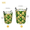 thumbnail image 3 of Fuzoiu Avocado Print Circular Hamper,Laundry Basket with Handle,Collapsible Laundry,Dirty Clothes Storage Basket,for Bedroom Bathroom Dorm Living Room-Medium, 3 of 6