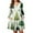 Green, variant on Christmas Dresses for Women Plus Size Women's Gradient Print Casual Spring/Autumn Pocket Round Neck Long Sleeve Dress with Vintage Christmas Print for Holiday Wear,Blue,2XL