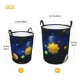 thumbnail image 3 of Fotbe Solar System Pattern Laundry Basket with Handles, Waterproof Large Laundry Hamper, Wash Bag for Corner Dorm, Rolling Laundry Basket with Handles-Small, 3 of 6
