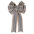 thumbnail image 1 of Coxeer Christmas Bows Linen DIY Large Ribbon Bows Wreath Bowknots Tree Topper Bows, 1 of 4