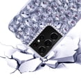 thumbnail image 6 of Compatible with Samsung Galaxy S23 Ultra Glitter Case 3D Glitter Sparkle Bling Case Crystal Rhinestone Diamond Bumper Clear Gems Cute Protective Girly Case for Galaxy S23 Ultra, Black, 6 of 11