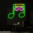 thumbnail image 4 of Glowneon Music Cassette Neon Led Light, Retro Cassette Music Club Art, 4 of 5