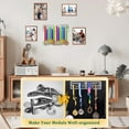 thumbnail image 5 of Medal Hanger Display Rack Stainless Steel Medal Holder for Sports Personalized Award Ribbon Organizer Wall Mounted Award Metal Holder for Running Softball Dance Gymnastics, 5 of 9