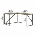 thumbnail image 6 of Pemberly Row 50W L Shaped Industrial Desk in Rustic Gray - Engineered Wood, 6 of 7
