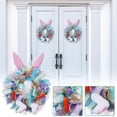 thumbnail image 2 of SIYTUAU Easter Wreath Pendant With Rabbit Design Plastic Hanging Ornament For Home Spring Decoration, 2 of 9