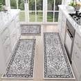 thumbnail image 3 of Boho Kitchen Rug Sets 3 Piece with Runner Non Slip Kitchen Rugs and Mats Washable Kitchen Mats for Floor Thick Kitchen Floor Mat Carpet Runner Rugs for Hallway Laundry Holiday Decor, 3 of 5