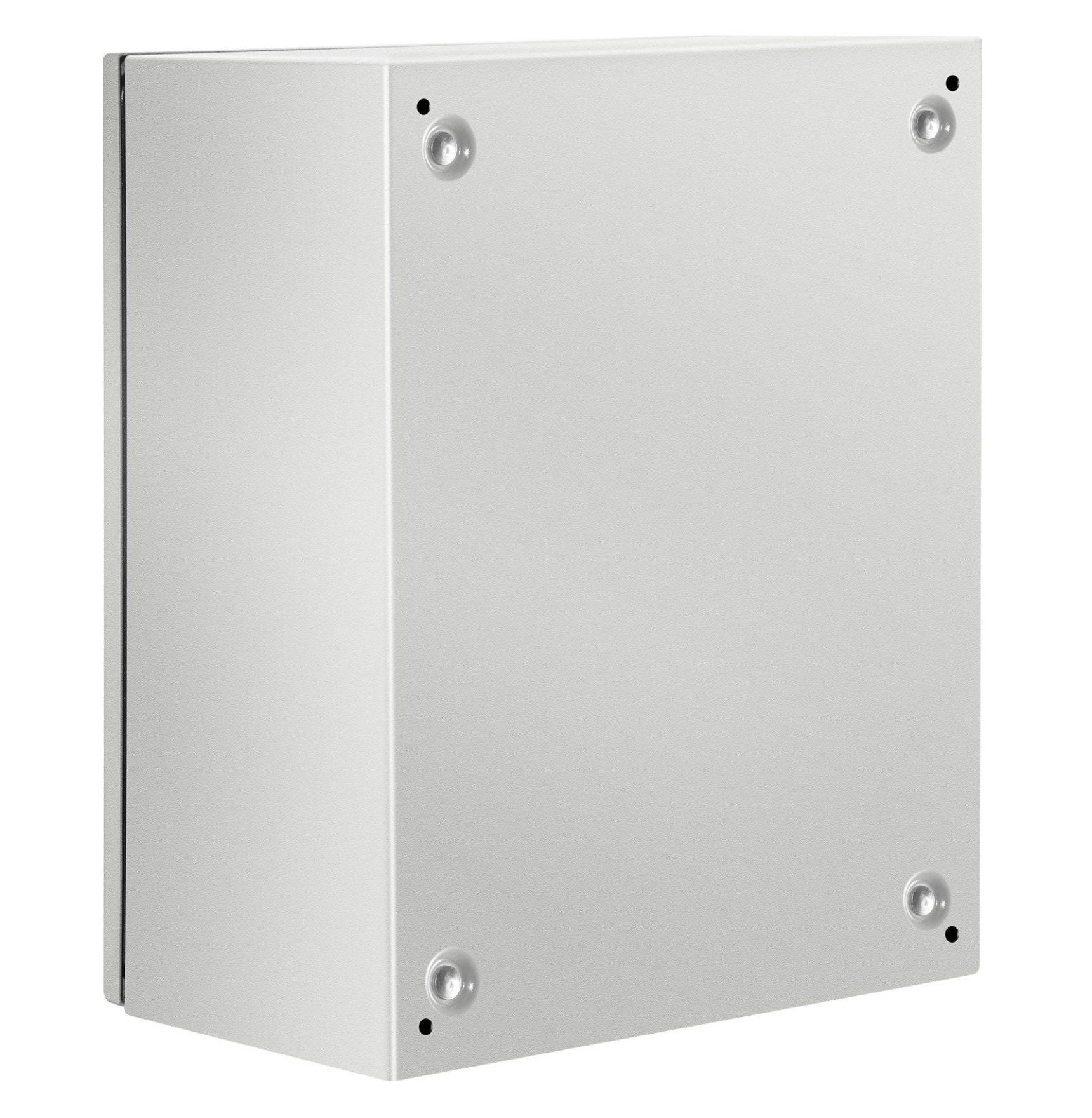 NEMA 4X Steel Enclosure 20x16x10", Waterproof Electrical Box, IP66 Outdoor Junction Box with Mounting Plate - Steel Electrical Cabinet