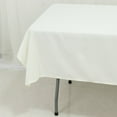thumbnail image 2 of Efavormart Ivory Polyester Rectangle Tablecloth 60"×84" – Wrinkle-Resistant, Durable Party / Event Table Cover, 2 of 4