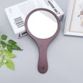 thumbnail image 4 of 1PC Handheld Mirror Wooden Frame Cosmetic Mirror Makeup Mirror for Women Girls Coffee, 4 of 8