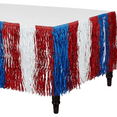 thumbnail image 3 of Patriotic Paper Fringe Table Skirt, 29" x 9' - Red, White & Blue Decor for 4th of July, Memorial Day, 3 of 6