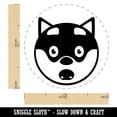 thumbnail image 2 of Husky Dog Face Shocked Self-Inking Rubber Stamp Ink Stamper - Black Ink - Medium 1 Inch, 2 of 7