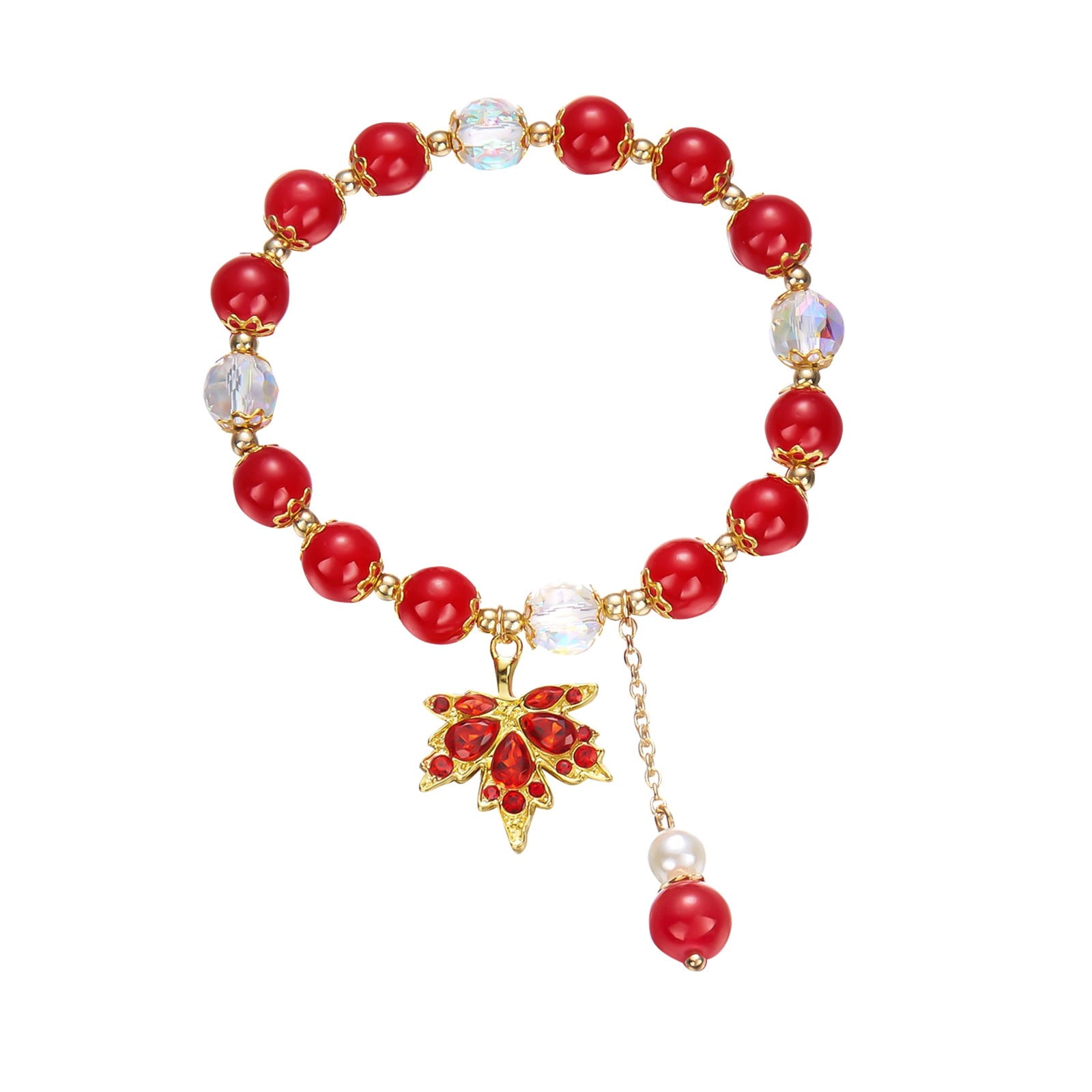 Bracelet Femme En Forme De Feuille D'érable – Bijou Tendance, Accessoire Cadeau Pour Femme Ou Fille