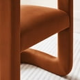 thumbnail image 5 of Winslow Barrel Performance Velvet Dining Chair in Rust, 5 of 10