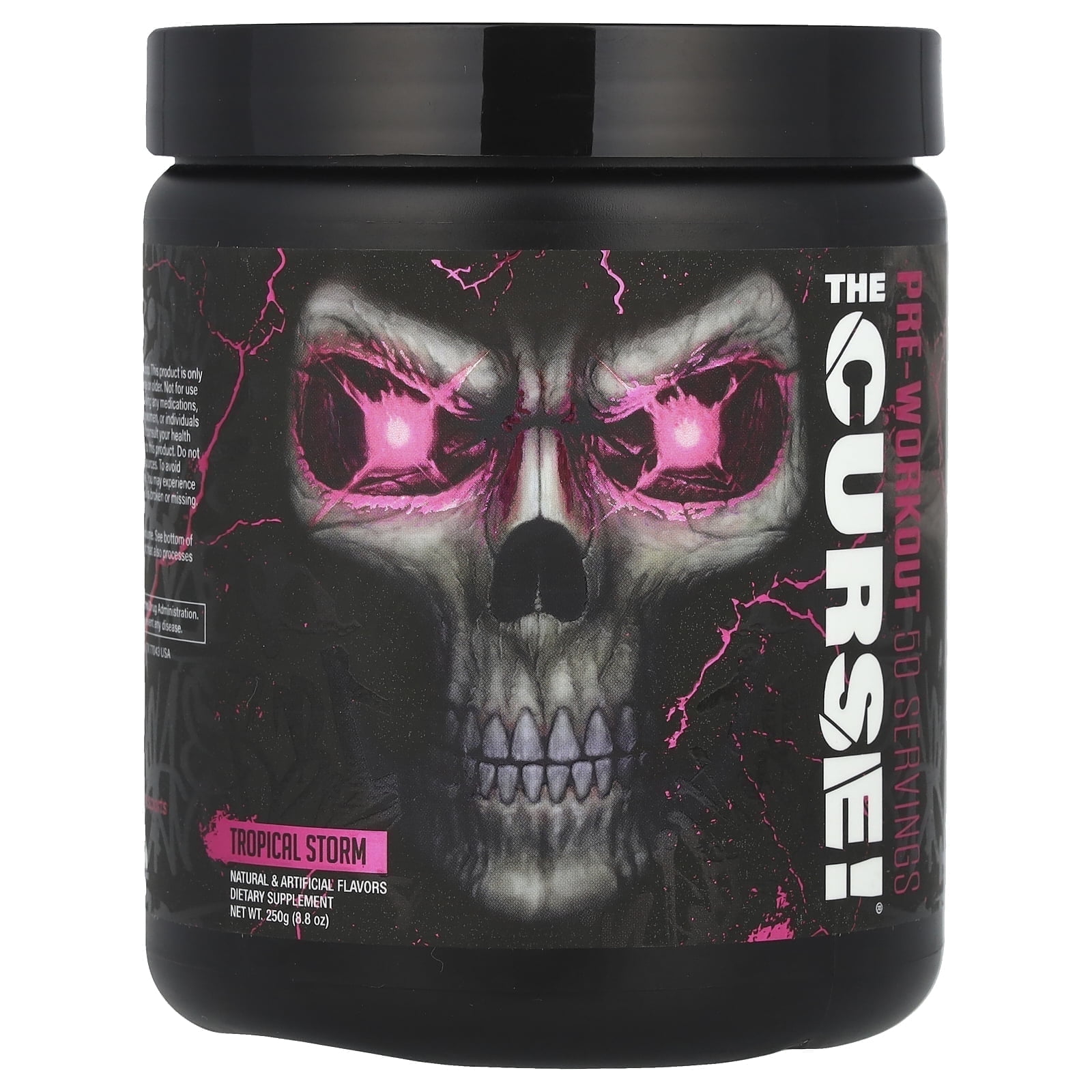 JNX Sports® The Curse Pre Workout Powder Tropical Storm Pre Workout Mix for Energy and Focus, 50 Serves