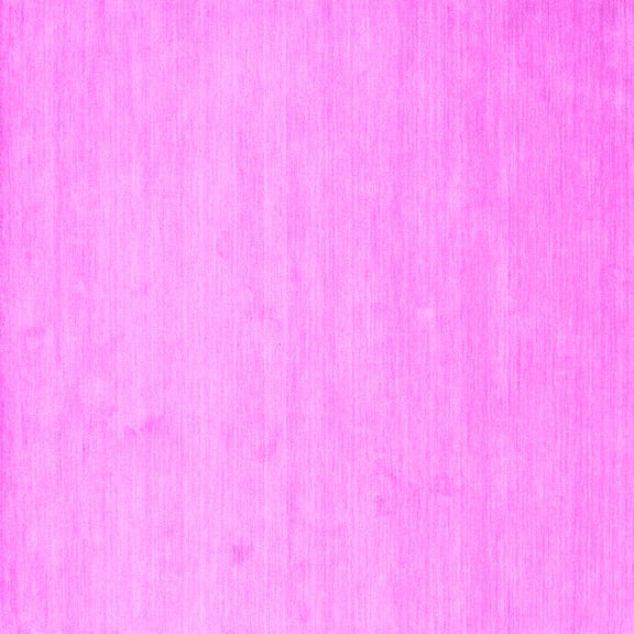 Ahgly Company Indoor Square Solid Pink Modern Area Rugs, 8' Square