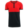 thumbnail image 2 of Mens Short Sleeve 100% Cotton Henley Tees, 2 of 7