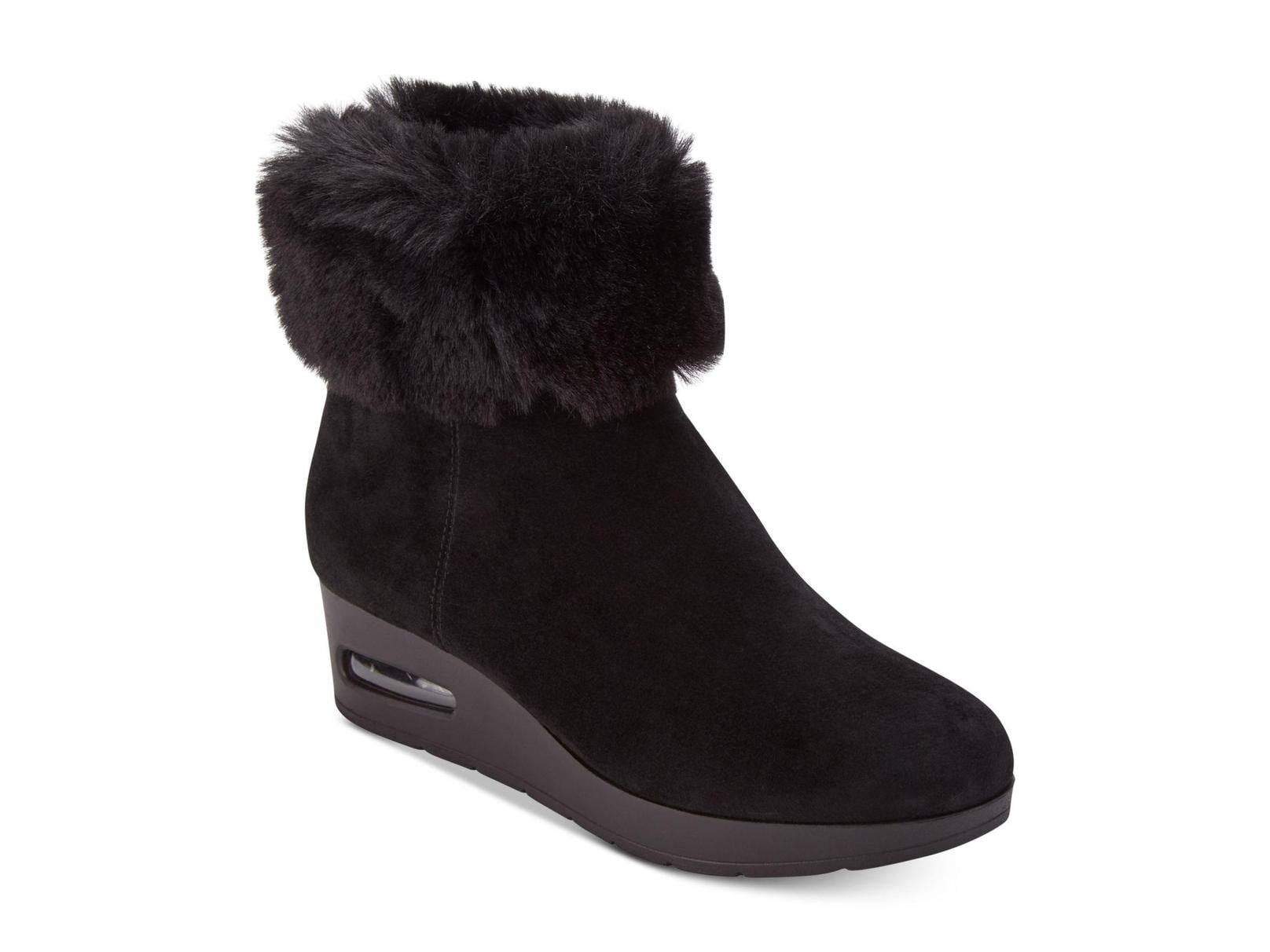 DKNY Womens Abri Faux Fur Round Toe Ankle Fashion Boots - Walmart.com
