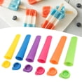 thumbnail image 1 of LYUMO 6Pcs Silicone Ice Cream Mold Reusable DIY Ice Bar Maker Mould With Lid, 1 of 8