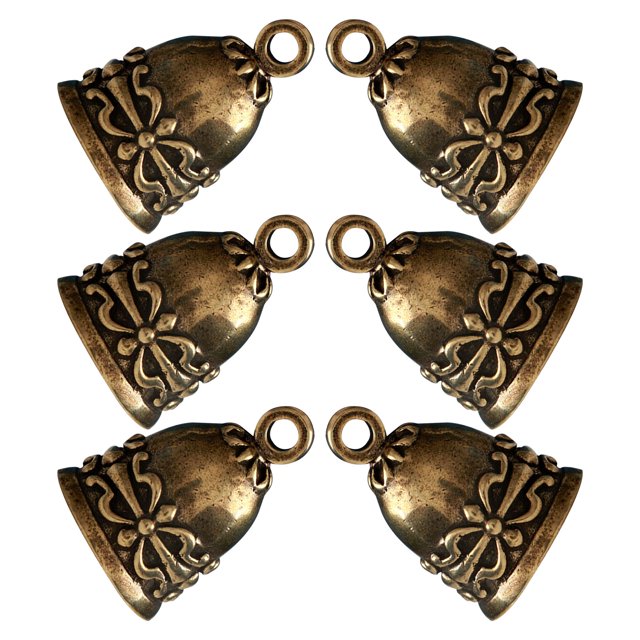 CRILSTYLEO 6Ud Decorativas Vintage De Latón Dorado Ideales Para Adornos Y Colgantes