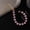 Pink, variant on Pink Candy Tennis Bracelet Iced Out Cubic Zirconia Jewelry Bracelets For Women Sparkling Cuff Bangles 18K Gold Plated Chains,Adjustable