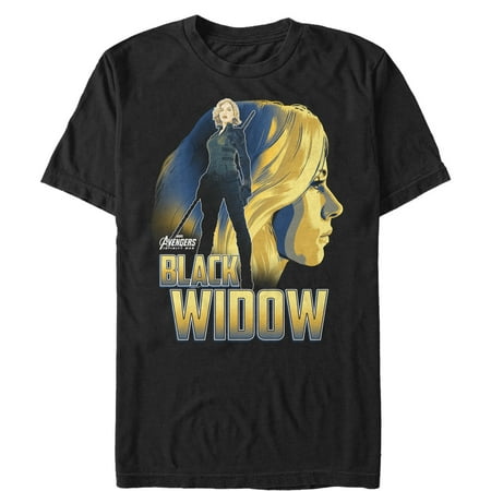 Marvel Men's Avengers: Infinity War Black Widow Portrait T-Shirt